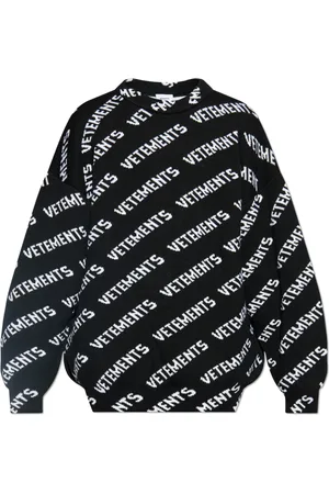 Vetements Truien, Heren, Zwart, M, Wol, Trui met monogram