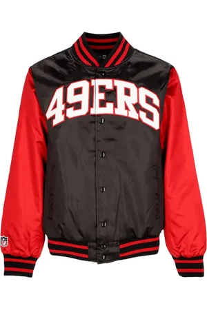 New Era Jassen, Heren, Zwart, L, Polyester, NFL Satin Bomber Jack San Francisco 49ers