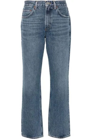 AGOLDE Jeans, Dames, Blauw, W29, Katoen, Lichtblauwe Regeneratieve Katoenen Denim Jeans