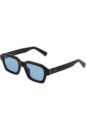 Retrosuperfuture Accessoires, unisex, Zwart, ONE Size, Leer, Vintage Caro Zonnebril