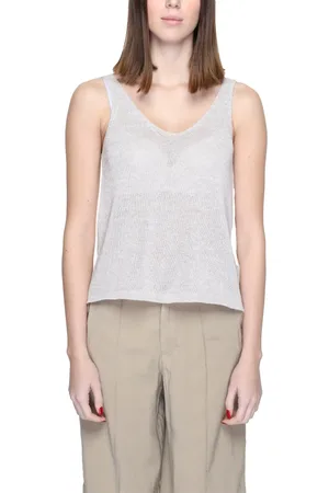 JACQUELINE DE YONG Tops, Dames, , L, Katoen, Tanktop met Bandjes