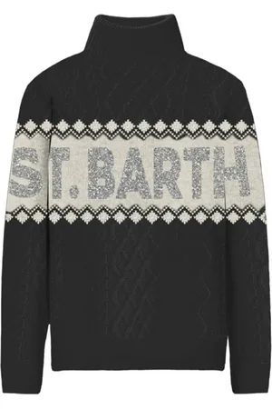 MC2 SAINT BARTH Truien, Dames, Zwart, S, Zwarte Truien voor Mannen