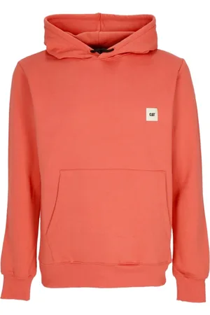 Caterpillar Sweatshirts & Hoodies, Heren, Oranje, S, Katoen, Lichte Hoodie Oranje Roest