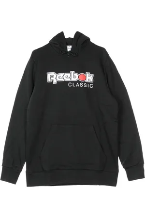 Reebok Sweatshirts & Hoodies, Heren, Zwart, L, Klassieke Internationale Heren Hoodie Rode Knoop Hoodie Zwart