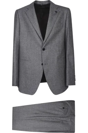LARDINI Pakken, Heren, Grijs, L, Elegant Grijs Pak Aw 24
