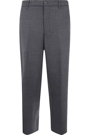 Nine In The Morning Broeken, Heren, Grijs, L, Katoen, Baggy Man Broek Iron Stijl
