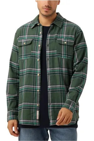 Scotch&Soda Jassen, Heren, Groen, S, Multicoloured Flannel Check Overshirt