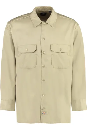 Dickies Overhemden, Heren, , L, Katoen, Katoenmix Lange Mouw Shirt