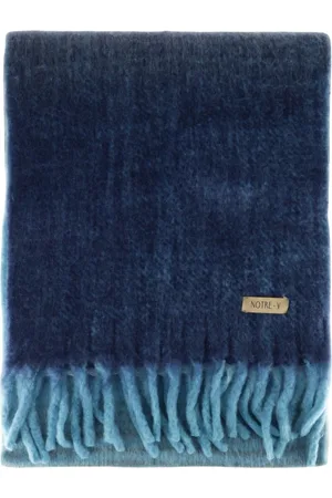 NOTRE-V Accessoires, Dames, Blauw, ONE Size, Elegante blauwe sjaal voor vrouwen
