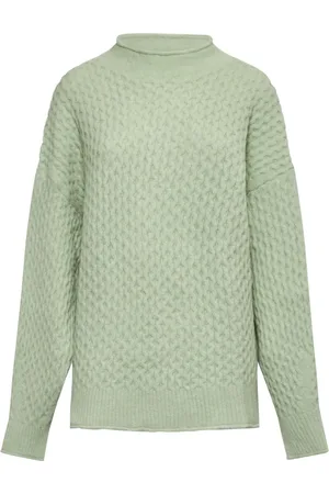 RUS Truien, Dames, Groen, M, Stijlvolle Sweaters Collectie