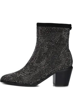 Mexx Schoenen, Dames, Zwart, 38 EU, Zwarte Peach Mara Enkellaarsjes