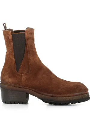 Alexander Hotto Schoenen, Dames, Bruin, 40 EU, Suède, Bruine Chelsea Platte Schoenen Suède
