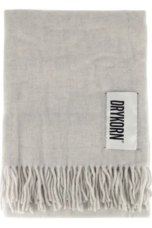 Drykorn Accessoires, Dames, Grijs, ONE Size, Wol, Lichtgrijze Gaze_2 Sjaal