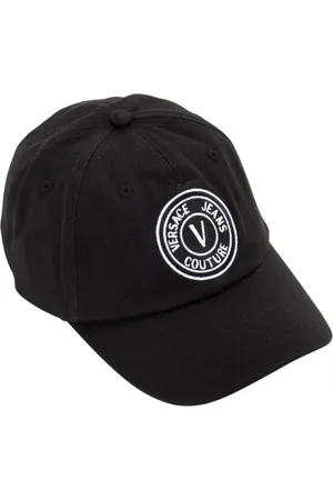 VERSACE Accessoires, Heren, Zwart, ONE Size, Katoen, Hoeden