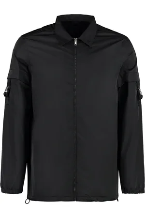 Givenchy Jassen, Heren, Zwart, M, Polyester, Polyester Overshirt met 4G-logo