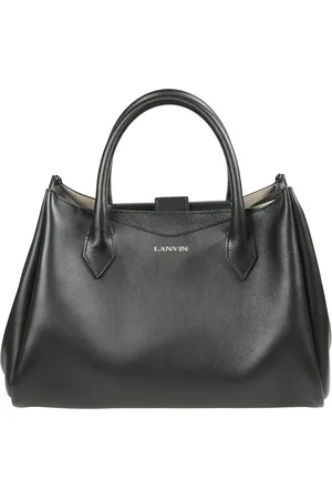 Lanvin Tassen, Dames, Zwart, ONE Size, Leer, Octave PM Tas met Handvatten
