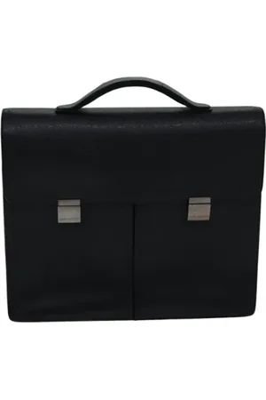 LOUIS VUITTON Pre-owned, Dames, Zwart, ONE Size, Leer, Pre-owned Leather briefcases
