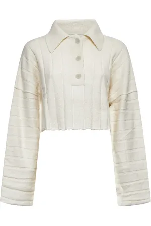 RUS Tops, Dames, Wit, S, Katoen, Stijlvolle Sweaters Collectie