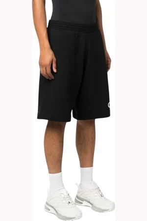 Givenchy Korte broeken, Heren, Zwart, S, Katoen, Zwarte Jersey Katoenen Jogging Shorts met Logo Print