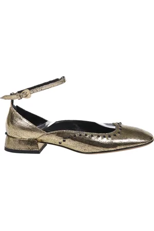 A.BOCCA Schoenen, Dames, Geel, 37 EU, Gouden Schoen voor Stijlvolle Outfits
