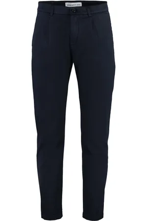 DEPARTMENT FIVE Broeken, Heren, Blauw, W32, Katoen, Katoenen Chino Broek met Zakken