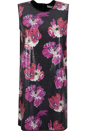 Diane von Furstenberg Kleedjes, Dames, Veelkleurig, L, Polyester, Elegante jurken met polyester en spandex
