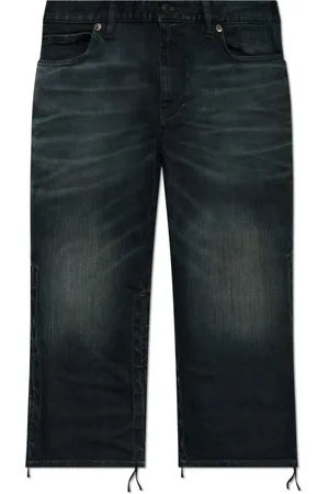 Balenciaga Korte broeken, Dames, Zwart, W28, Denim, Denim shorts