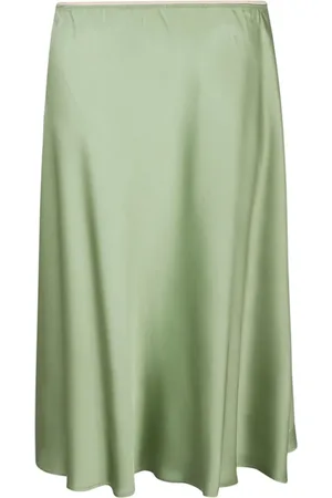 Nº21 Rokken, Dames, Groen, L, Groene Viscose Rok Gemaakt in Italië