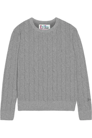 MC2 SAINT BARTH Truien, Dames, Grijs, L, Stijlvolle Sweaters Collectie