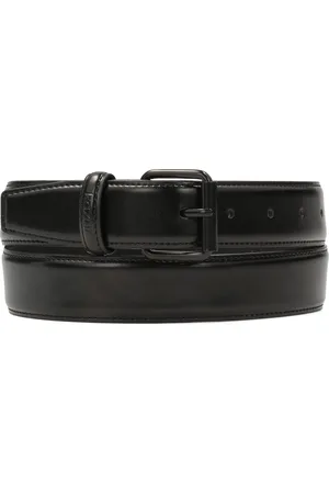 Kazar Accessoires, Dames, Zwart, 80 CM, Leer, Zwarte leren riem met klassieke gesp