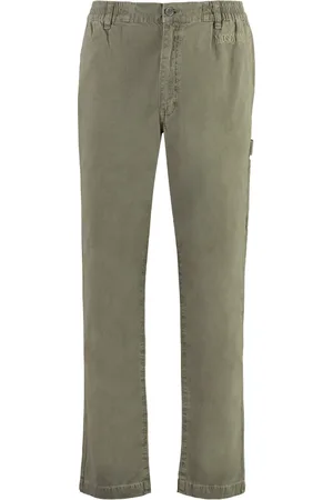 Moschino Broeken, Heren, Groen, S, Katoen, Katoenen broek met zakken