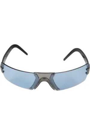 CHANEL Pre-owned, Dames, Blauw, ONE Size, Pre-owned Metal sunglasses