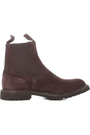 TRICKERS Schoenen, Heren, Bruin, 43 EU, Suède, Koffie Leren Laars Vilite
