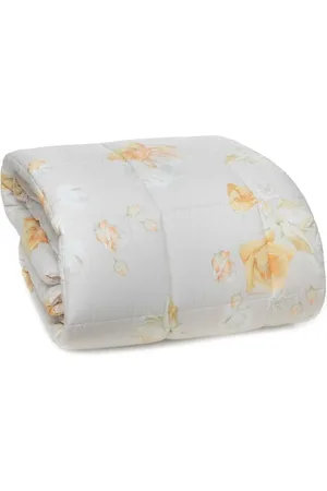 BLUMARINE Interieur, unisex, Geel, ONE Size, Katoen, Delicate All Over Print Bedsprei