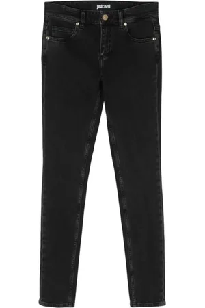 Roberto Cavalli Jeans, Dames, Zwart, W29, Denim, Broek