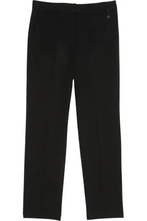 Twin-Set Broeken, Dames, Zwart, M, Zwarte viscose broek