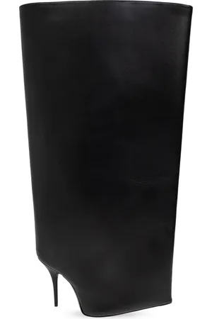 Balenciaga Schoenen, Dames, Zwart, 36 EU, Leer, Laarzen met hak N. Wader