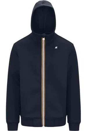 K-Way Sweatshirts & Hoodies, Heren, Blauw, S, Polyester, Sportieve Witte Hoodie Spacer