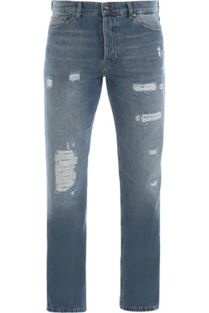 Roberto Cavalli Jeans, Heren, Blauw, W33, Broek