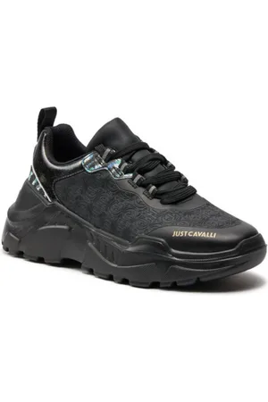 Roberto Cavalli Schoenen, Dames, Zwart, 40 EU, Sneakers