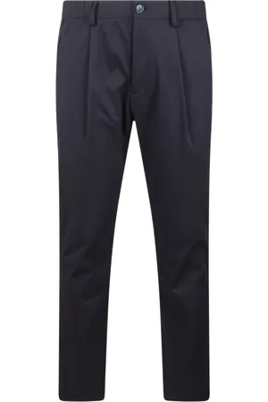 HERNO Broeken, Heren, Blauw, M, Lichtgewicht Scuba Broek met Zakken
