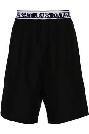 VERSACE Korte broeken, Heren, Zwart, L, Shorts