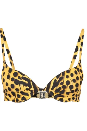 Dsquared2 Badkleding, Dames, Veelkleurig, 2Xs, Logo Print Bikini Top