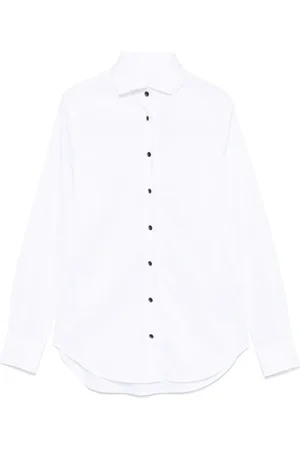 Xacus Blouses & Shirts, Dames, Wit, L, Katoen, Witte Katoenmix Stretch Shirt