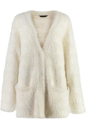 Balenciaga Truien, Dames, , S, Wol, Logo Jacquard Wol Vest