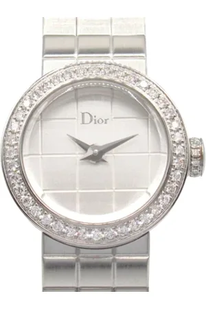 Dior Pre-owned, Dames, Grijs, ONE Size, Pre-owned Stainless Steel watches
