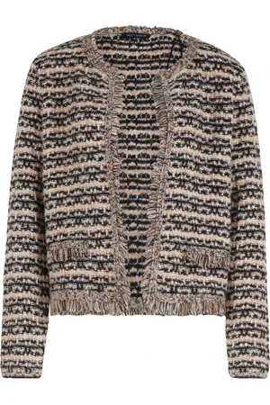 Betty Barclay Truien, Dames, Zwart, M, Fringe Gebreide Vest