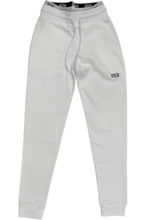 GCDS Broeken, Heren, Wit, M, Stijlvolle broek voor mannen