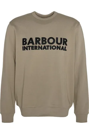 Barbour Sweatshirts & Hoodies, Heren, Groen, S, Katoen, Otis Logo Sweatshirt Brindle