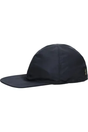 Borsalino Accessoires, unisex, Blauw, S, Kasjmier, Omkeerbare Cashmere Baseballpet